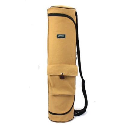 Canvas Sports Bag for Fitness, Yoga Backpack, Portable Yoga Mat Bag, Lengthen Yoga Bag, Pilates Mat Case, Sport Carriers