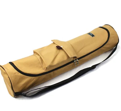 Canvas Sports Bag for Fitness, Yoga Backpack, Portable Yoga Mat Bag, Lengthen Yoga Bag, Pilates Mat Case, Sport Carriers